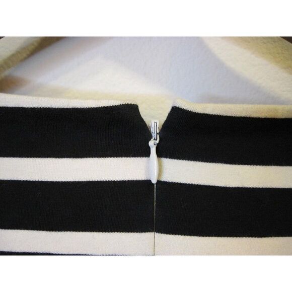 J.Crew‎ Black & White Striped Bell-Sleeve Dress Size S - Picture 4 of 7